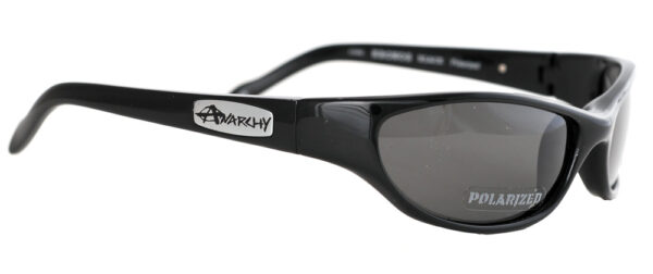 Black sunglasses with stickers