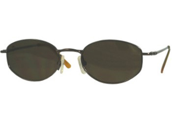 Pair of gunmetal amber sunglasses
