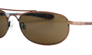 Pair of copper shades with brown lenses