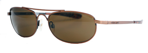 Pair of copper shades with brown lenses