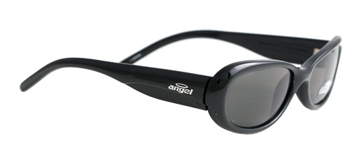 Black framed shaded lenses