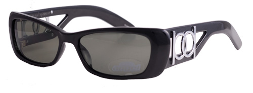 Black sunglasses with carved frames