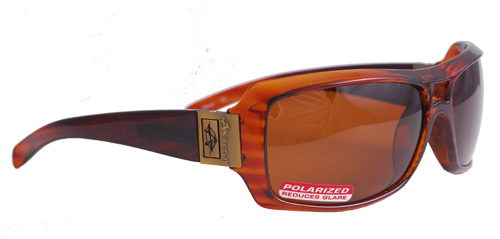 Duplicity Dusk Stripe Brown Polarized left
