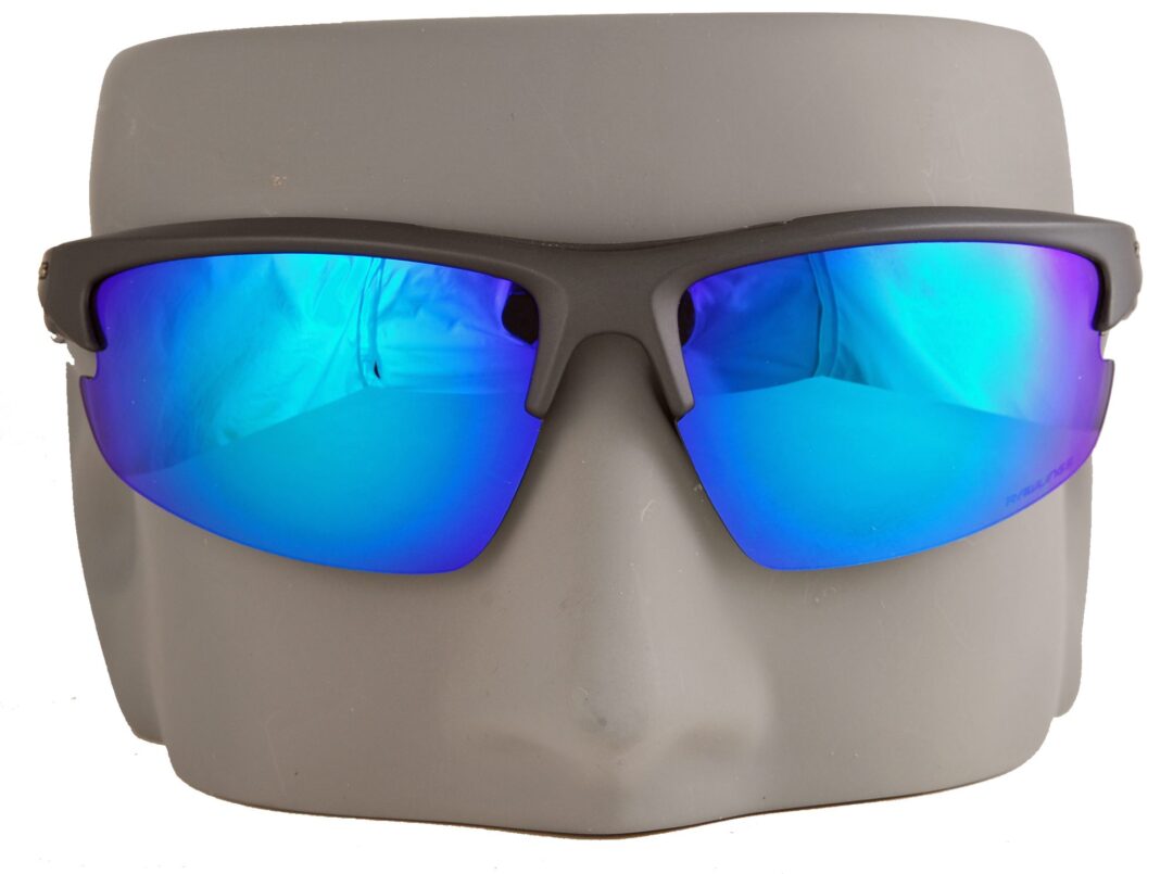 Mannequin wearing mirrored sunglasses