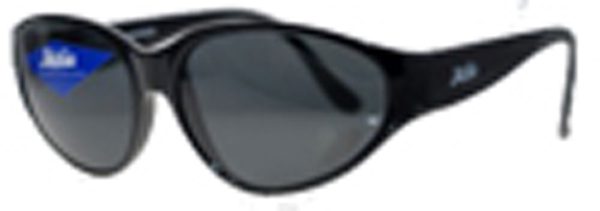 Stylish black sunglasses close-up