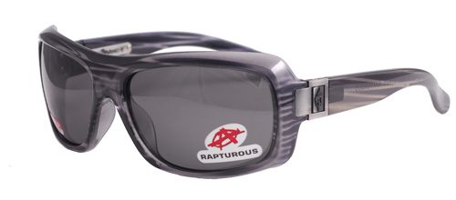 Dark wraparound sunglasses with sleek design