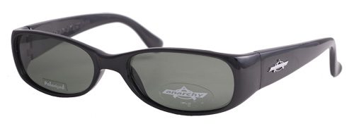 Stylish black sunglasses with logo