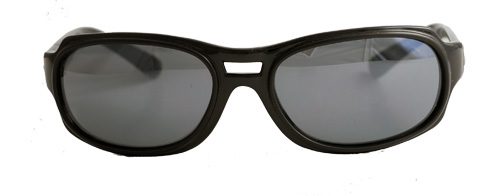 Stylish dark-framed sunglasses