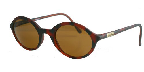 Round tortoiseshell sunglasses with brown lenses