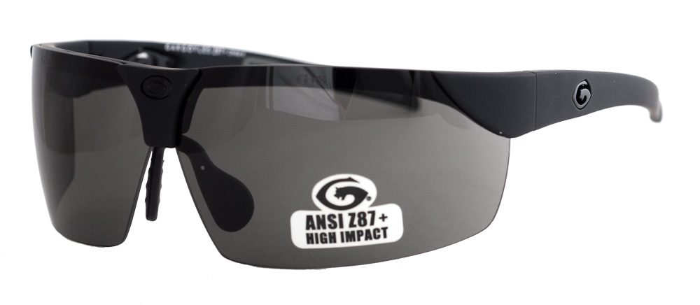 Protective sunglasses with dark lenses