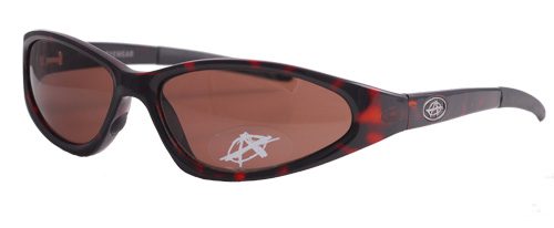 Brown-lensed sunglasses with sleek design