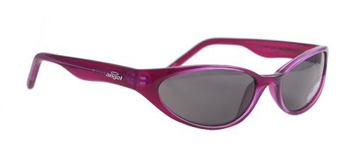 Fashionable pink eyewear with tinted lenses