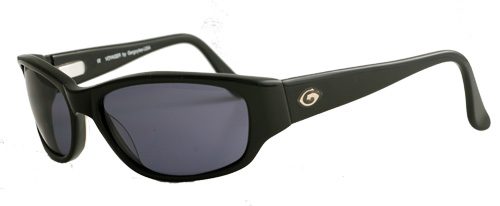 Stylish black sunglasses with logo